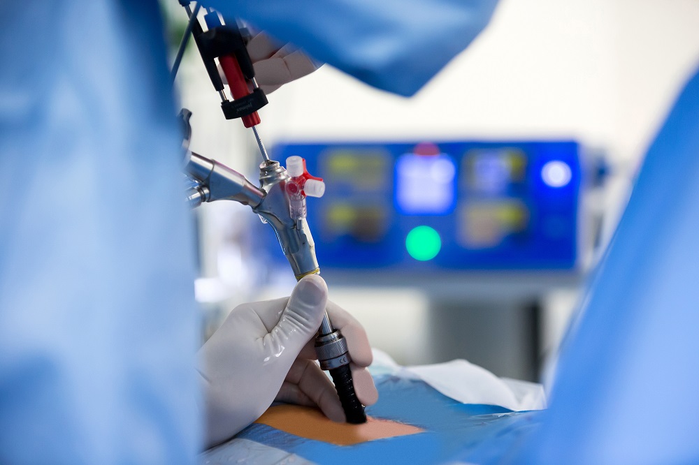 Endoscopic spine surgery with Joimax equipment